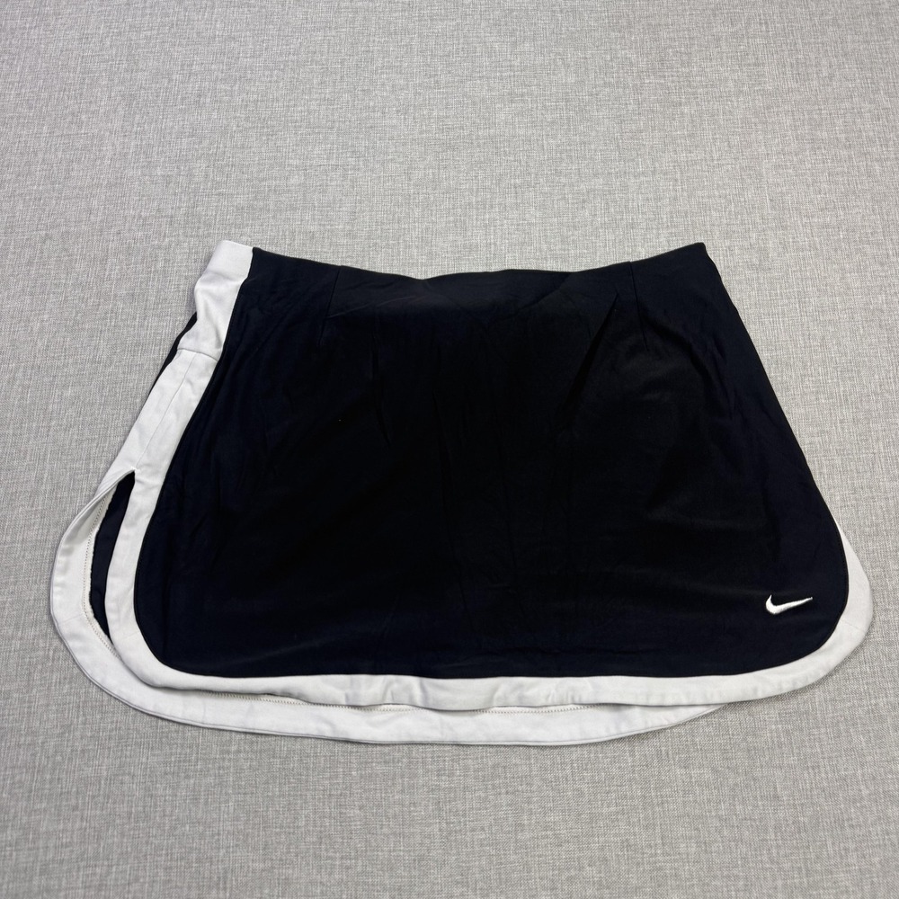 Nike Skort Womens M Black Athletic Pull On Lined Elastic Waist Tennis Stretch